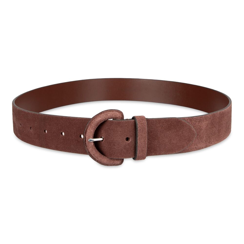 2744 Women's Leather Covered Buckle Wide Width Belt For Dresses, Jeans - Picture 4 of 6